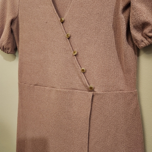 Madewell Cross Button Wrap Dress - Size Small - Lavender - Like New Blush Pink - Picture 10 of 10